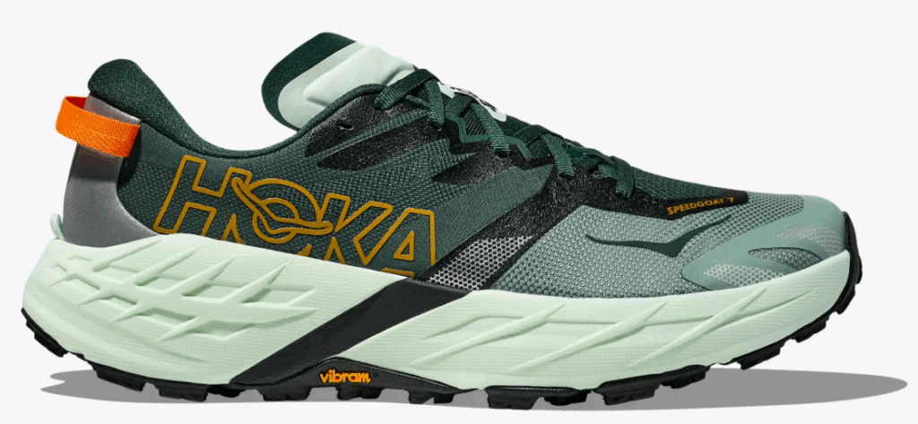 chaussure ultra trail hoka speedgoat 7 accroche vibram megagrip
